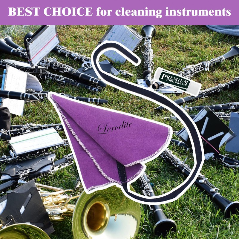 Lerodite Cleaning Cloth Swab for Inside Tube Suitable for Clarinet