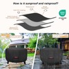 Porch Shield Fire Pit Cover - Waterproof 600D Heavy Duty