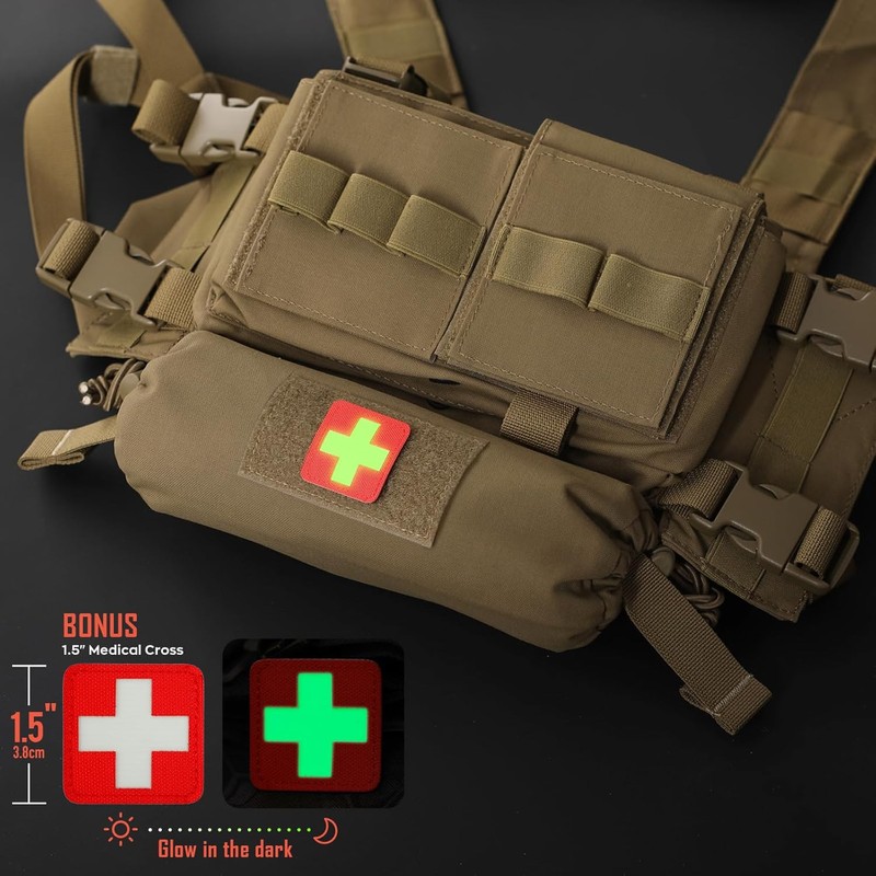 WYNEX Tactical First Aid Drop Dump Pouch, Medical Trauma Roll