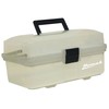Homak 13-Inch Plastic Transparent Toolbox with 2 Tray Tier, TP00113067