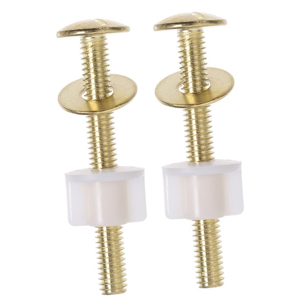Ipetboom 4pcs Toilet Seat Bolt Replacement Kit Plated Screws with