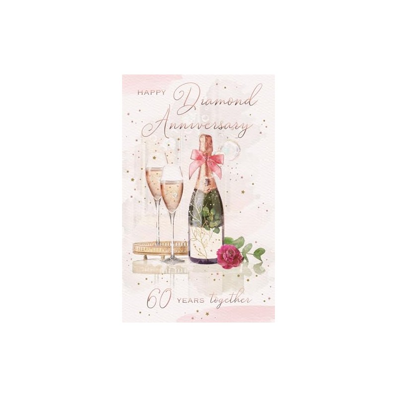 ICG 60th Milestone Diamond Anniversary Card - 60 Years -