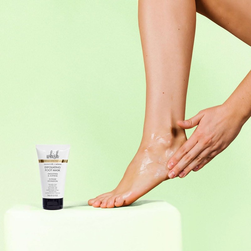 Whish Whish Coconut Milk + Verbena Exfoliating Foot Mask -