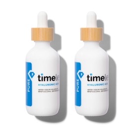 Timeless Skin Care Hyaluronic Acid 100% Pure Serum - Hydrating Face Serum for Personal Care - Fragrance-Free - Hyaluronic Acid - 2 oz (Pack of 2)