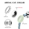 AmxminaID Airtag Cat Collar,Breakaway Cat Collar with Bells,Kitten Collar with