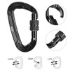 4pcs 12KN Twist Locking Carabiner Snag Free Carabiner Pet Collar