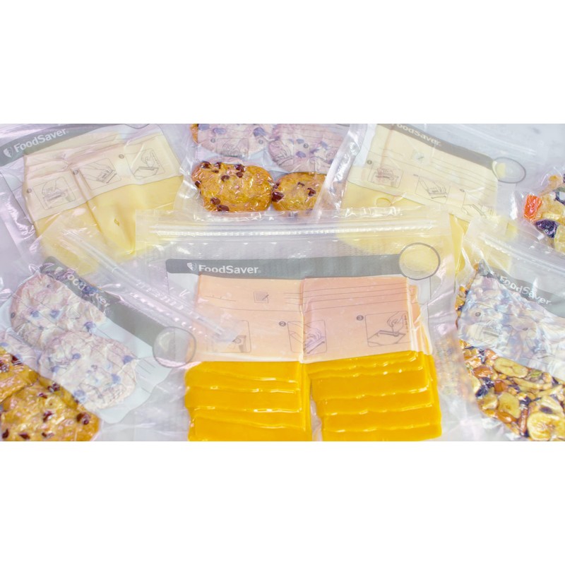 Food Saver Vacuum Zipper Bags Large 12 Pack FSFRBZ0316-040