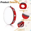 sourcing map 1 Pcs Tambourine Drum 10 Inch Wood Hand