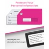 2 Pack Silicone Luggage Tag for Suitcases with Stainless Loop