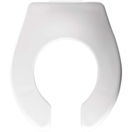 BEMIS BB955CT Commercial Heavy Duty Open Front Baby/Toddler Plastic Toilet Seat without Cover, For Schools and Daycares, White