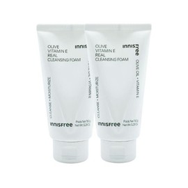 1+1 Innisfree Olive Vitamin E Real Cleansing Foam 150g / 1+1 이니스프리 올리브 비타민 E 리얼 클렌징 폼 150g