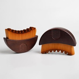 Gua Sha Facial Tool, Compact Lightweight Accessory for Travel and Daily Use - Lymphatic Contour Brush Wooden Sculpting