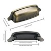 khtumeware 10 Pack 3 inch (76 mm) Vintage Drawer Pulls