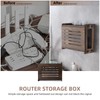 BEARUT Wooden Router Shelf Wall Mount WiFi Router Storage Box