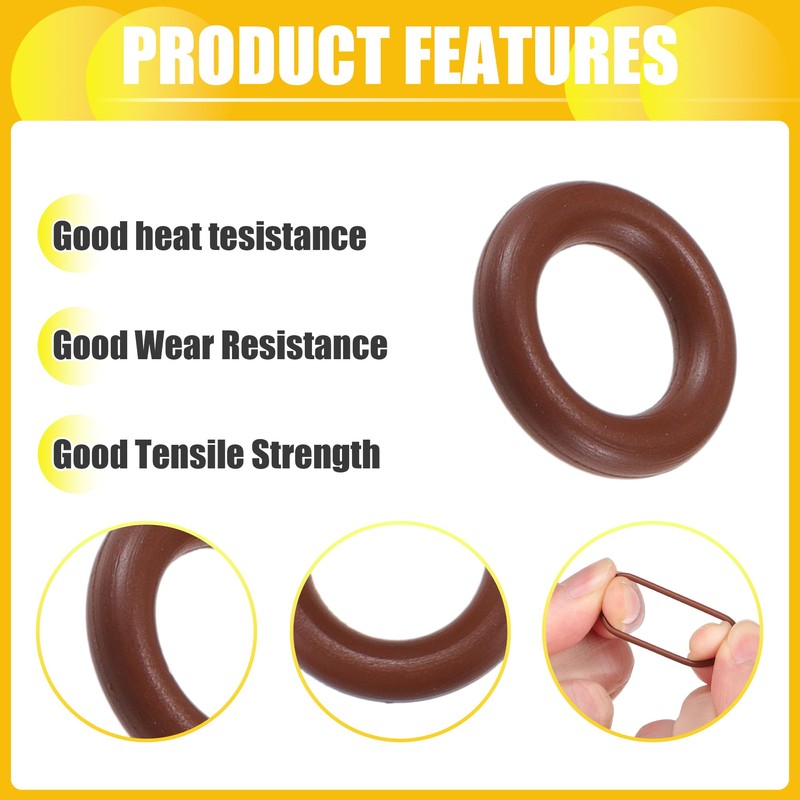 A ABSOPRO 100pcs 5.5mm ID x 2mm CS O Ring