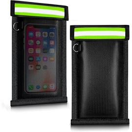 Faraday Bag for Phones and Car Keys 2 Pack, Signal Blocking Pouch, Anti-Theft Faraday Cage, Fireproof & Waterproof Cell Phone Signal Blocking Bag