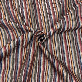 Plankroad Multicolor Zipper Stripe Upholstery Fabric 54"