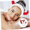 SAFIGLE 2Pcs Reusable Makeup Headband Elastic Spa Hairbands with Charming