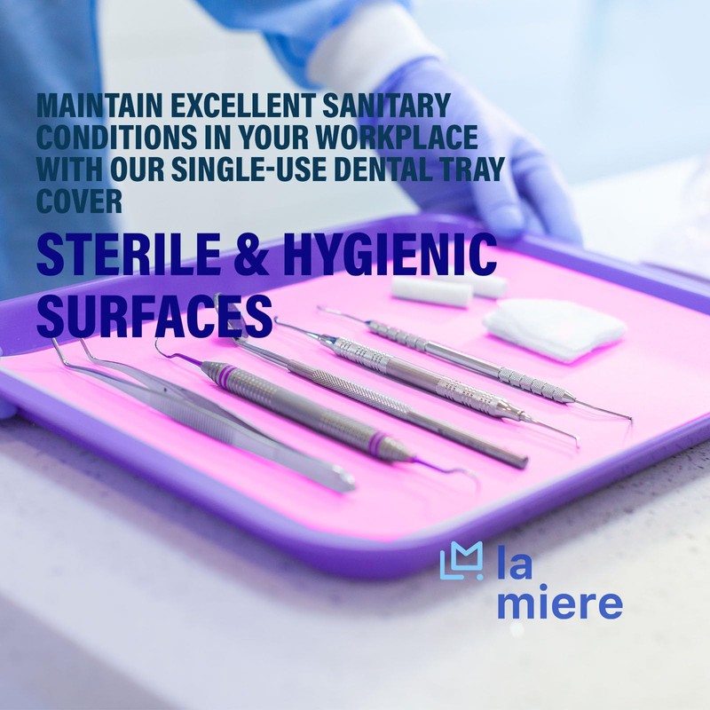 LA MIERE 1000P Disposable Tray Liners, Dental Tray Covers for