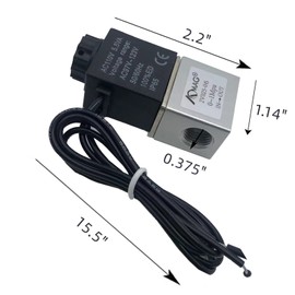 AOMAG® Solenoid Air Valve AC 110V 1/8inch 2 Way Normally Closed Pneumatic Aluminum Electric Solenoid Valve