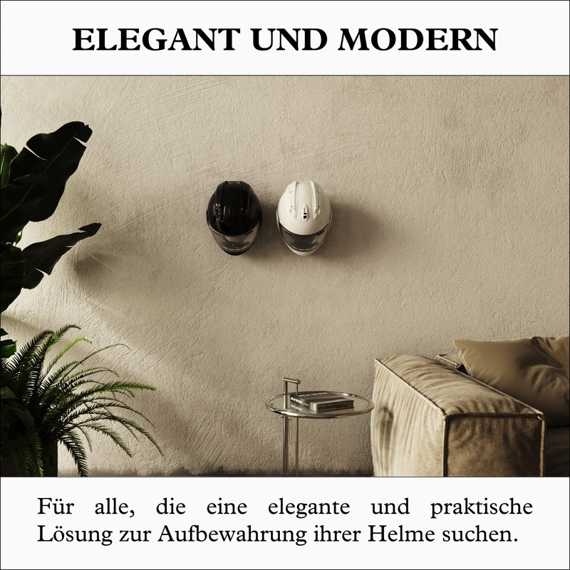 LUFLIPS. Helmet Mount Wall - Elegant Motorcycle Helmet Holder -
