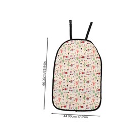 Kisangel 2pcs Car Kick Mat Back Seat Protector Durable PU Material Fit for Car Seats Easy Installation for Dirt and Mud Protection