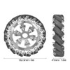 6in Mecanum Wheel Metal Right with 16pcs TPU Rubber Rollers