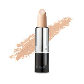 BISOU Concealer, Eye Bear, Stains & Melasma Cover Enhancing Stick N (Amber) Naturally Derived Ingredients 94% SPF 38 PA+++ Blue Light Cut, Made in Japan Natural