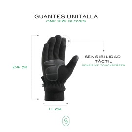 CLEPSIDRA® Guantes para Ejercicio de Tela Extra Suave. Guantes Hombre con Forro Termico para Uso Constante. Guantes Mujer Aptos para Usar Pantallas tactiles. Accesorios Deportivos. Unisex Gloves.
