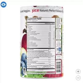 Terra Kai Juce Organic Superfruit & Veggie Powder with 64 Superfoods, 12.2 oz