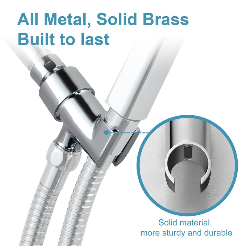 OFFO Shower Head Holder All Metal for Handheld Shower Head,