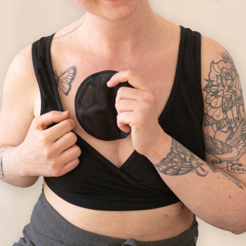 MYLILY Nursing Bra with Reusable and Washable Nursing Pads, Breastfeeding