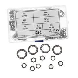 iplusmile 1set Washer Hose C Clamp Electrician Wire Strippers Snap Leak-Proof Sealing Gasket Drywall Rivet Vise Clamps Ratchet Vice Grips Adjustable Pliers Stainless Steel 390pcs