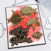 BAOFALI 3D Embossing Folder for Card Making Fish Texture Pattern