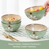 WHITEPEONY 28oz Ceramic Bowls Set of 4 for Kitchen, 6