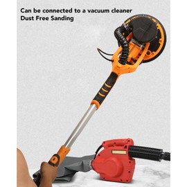 Drywall Sander Kit, 900W Electric Drywall Sander 5 Gear Speed Adjustable Ceiling Removal Tool Double Sealing Motor Powerful Wall Sander Kit for Ceiling Sanding (US Plug 110V)