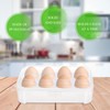 Yardwe Plastic Storage Bins 8 Eggs Storage Box Egg Protection
