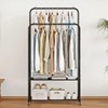 SUOERNUO Clothes Rack with Wheels Garment Rack for Hanging Heavy-Duty