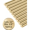 Coolneon 1/8 inch Brass Rods 1/8 x 12 in, 10