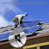 Noosverl Solar Panel Mount Kit (12 cm) and Accessories Black