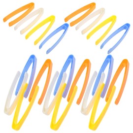 SAFIGLE 20PCS Toddler Plastic Tweezers Sensory Play Kids Tongs Experiments Toy Tweezers Craft Tweezers Non-slip Plastic Tweezers Teaching Tweezers DIY Craft Project Accessories Beading Kit