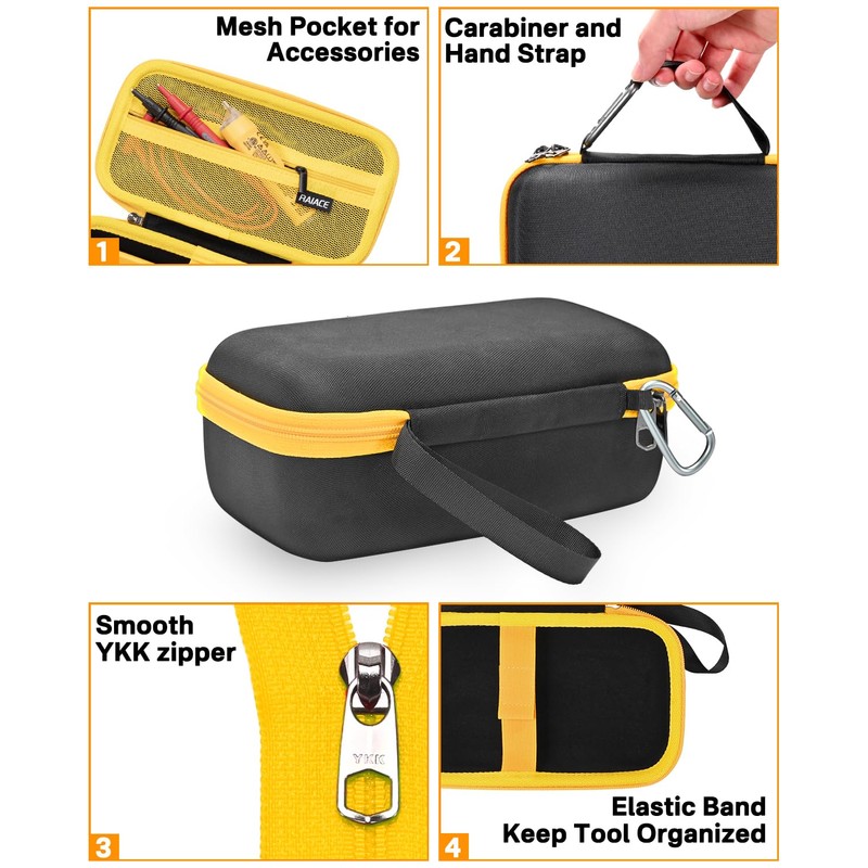 RAIACE Hard Travel Storage Case Compatible with Fluke 87-V/ 87V