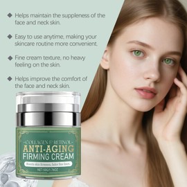 Neck Creams for Tightening and Firming,Anti Aging Firming Neck Cream,Anti Wrinkle Neck Retinol & Collagen Cream,Skin Tightening Cream for Face,Neck,Neck Cream Lifting & Repairing & Moisturzing