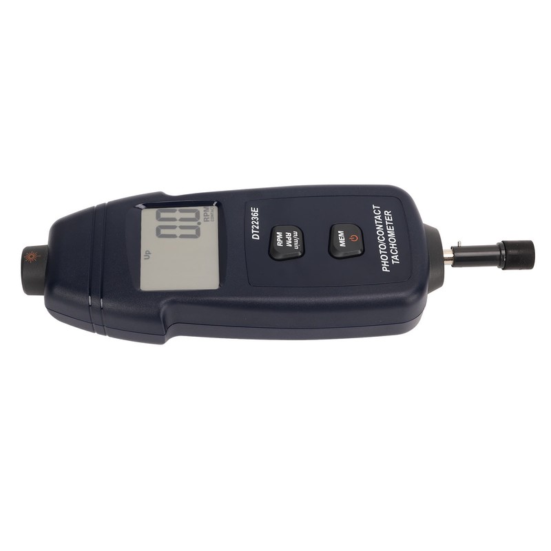 Digital Tachometer Handheld White Backlit Auto Data Save Non Contact