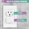 Outlet Covers (28 Pack) Self-Closing Child Proof Socket Covers 3-Prong