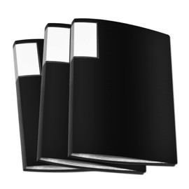 JIKIOU A4 Display Book Folder 40 Pockets Presentation Book Document Folder with Plastic Sleeves, Presentation Project Folders for Individuals, School,Offices, 3 Pack Black
