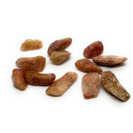 Pink Moss Agate Small Crystal Tumbled Stones - 5 Pc