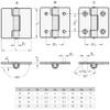 Ganter Normelemente Stainless Steel Sheet Hinges - GN 136-NI-30-30-A |