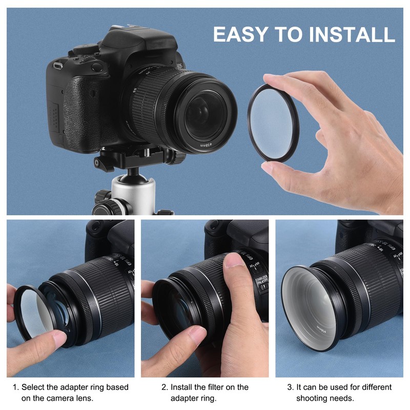 PATIKIL 13pcs Step Down Ring, Camera Lens Filter Adapter Ring