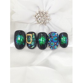 Paradise handmade nail tips - Long Round Square / 파라다이스 수제네일팁 - 롱라운드스퀘어